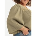 thumbnail image 4 of Jessica Simpson Women's Plus Fiesole Blouse, Sizes 0X-4X, 4 of 6