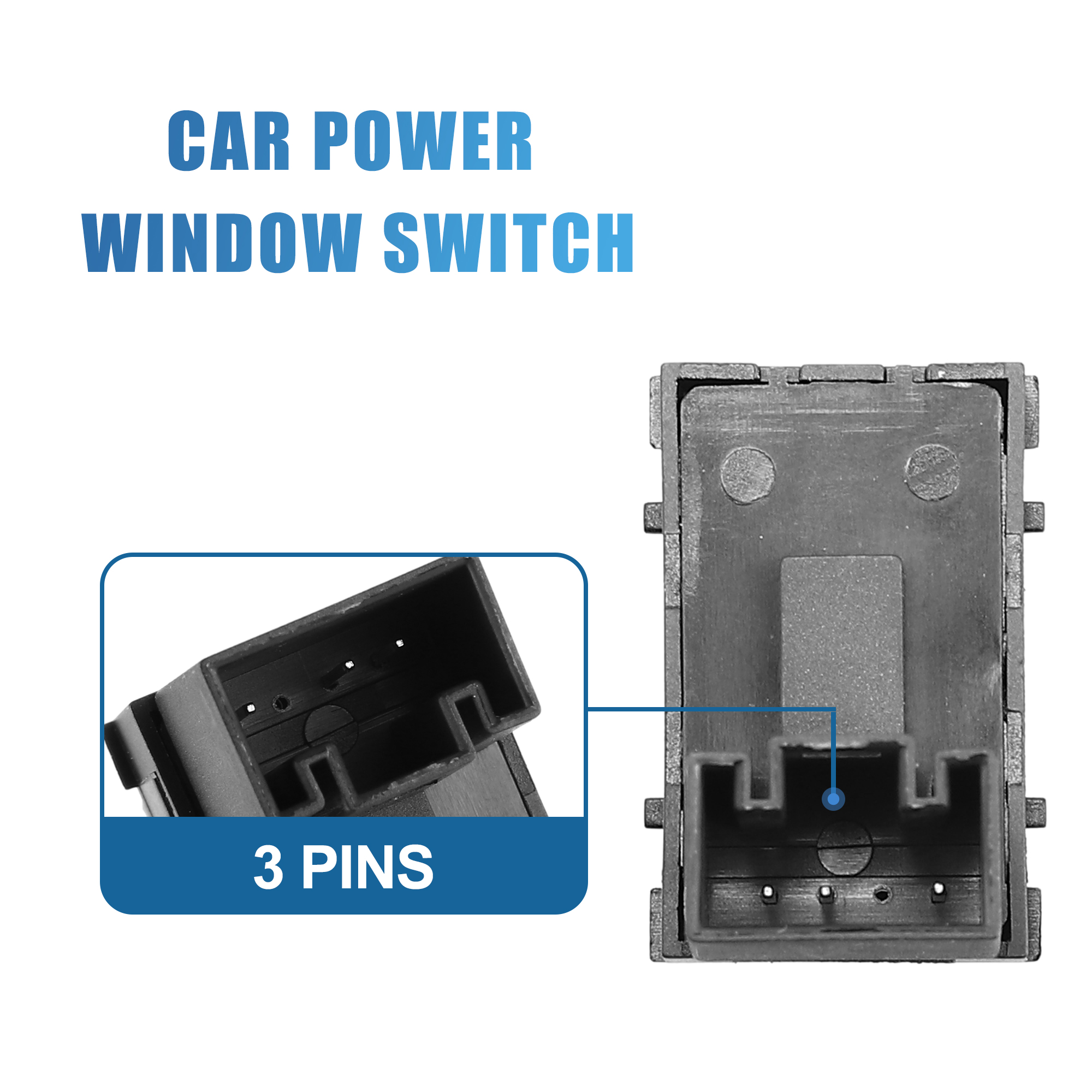 Unique Bargains ‎7L6959855B 1F0959853 Car Master Power Window 