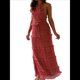 thumbnail image 1 of Conjunto de 2 Piezas de Falda Larga Y2K para Mujer, con Top Corto de Encaje Sin Espalda y Falda Larga, Vestido de Playa. Rojo Ladrillo M, 1 of 9