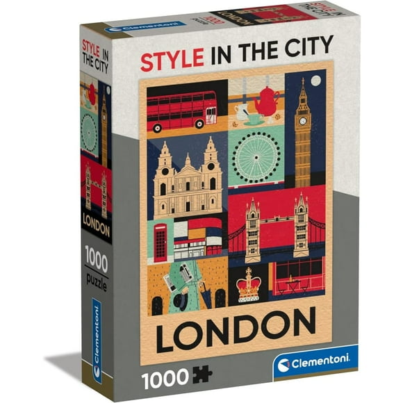 Rompecabezas Londres Style In The City Clementoni 1000 piezas