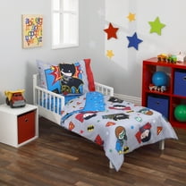 Warner Bros. Justice League 4-Piece Toddler Bedding Set, Toddler Boy