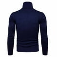 thumbnail image 5 of Xcmzpl Men's Turtleneck Sweaters Slim Fit Knit Pullover Tops Long Sleeve Classic Sweaters Solid Lounge Pullover Sweaters for Fall Winter, 5 of 7