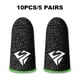 thumbnail image 3 of Inteprter 10 piezas de fundas para dedos para juegos de teléfonos móviles, guantes antideslizantes sensibles a prueba de sudor, fundas de fibra Videojuegos y accesorios Verde Tipo 2, 3 of 6