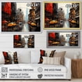 thumbnail image 4 of Designart "Cityscape composition VII" Abstract Collages Wall Art Living Room, 4 of 5