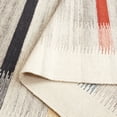 thumbnail image 4 of Safavieh  Handmade Kilim Fila Boho Stripe Wool Rug 6'  x  6' - Ivory/Grey - Round, 4 of 5