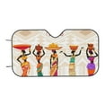 thumbnail image 6 of Lsque Black African Woman Car Windshield Sun Shade | Accordion Folding Style Auto Shade for Car Truck SUV Van | Blocks UV Rays Sun Visor Protector | Medium, 6 of 7