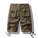thumbnail image 3 of pstuiky Pantalones cortos para hombre, Pantalones cortos cargo de talla grande para hombre, con múltiples bolsillos, holgados, para playa y verano Pantalones cortos de golf, 3 of 3
