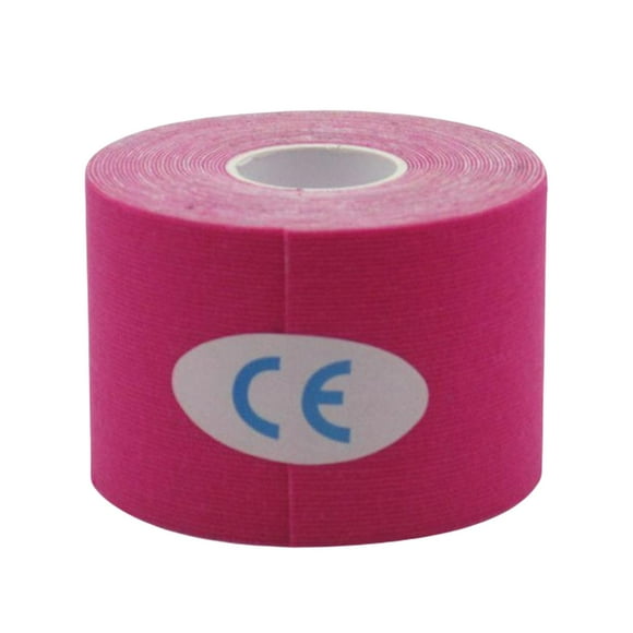 Cinta de Soporte Muscular Deportivo 5 Cm X 5 Cinta Protectora Impermeable Macarena Rosado
