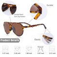 thumbnail image 3 of lasiyanor Classic Lightweight Retro TAC Polarised UV 400 Protection Sunglasses, TR-90 Frame for Women Men Driving Travel, 3 of 6