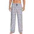 thumbnail image 5 of Mens Pajama Pants, Blue Dandelion Soft Sleep & Lounge Pants for Men, Cuteness Casual PJ Bottoms Pants with Pockets, 5 of 7
