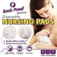 thumbnail image 3 of Mommyz Love Disposable Nursing Pads | Super Soft - Ultra Thin - Extra Absorbent and Individually Wrapped with 5 Layers for EXTRA Day and Night Protection, 100 Pack, 3 of 9