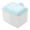 Light Blue, variant on Cozival 2-Compartment Square Seasoning Box with Lid and Spoons, Kitchen Condiment Organizer for Salt, Sugar, Pepper, Spices, Countertop Storage