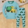 thumbnail image 2 of Caqnni Baby Boy Clothes Toddler Autumn Winter Outfit Long Sleeve T-Shirt Tee Tops Joggers Casual Pants 2Pcs Clothing Set Children's Gift Cartoon Print 2PCS Set，8-9 Years, 2 of 4