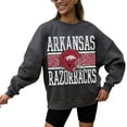 thumbnail image 2 of Women's Gameday Couture Charcoal Arkansas Razorbacks Premium Fleece Pullover Sweatshirt, 2 of 4