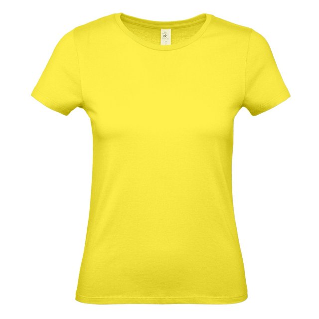 B&C - Camiseta #E150 para mujer (Amarillo Solar)
