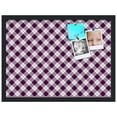 thumbnail image 2 of PinPix 23x17 Custom Cork Bulletin Board Argyle Dark Purple Poster Board Has a Fabric Style Canvas Finish, Framed in Argyle Dark Purple, by ArtToFrames (PinPix-632), 2 of 6