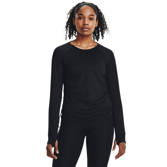 Women's Under Armour Motion Longline Long Sleeve Tee Color: Black Size: SMALL