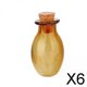 thumbnail image 1 of 6xMini Botellas de Vidrio con Tapones de Corcho, Botella de Deseos, Frascos de Hechizos Vacíos Transparentes, Botellas a para Recuerdos de B 6 piezas, 1 of 10