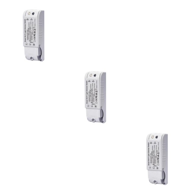 jesticaly Tuya WiFi Switch Home Light Smart Dimming Switch Home Light Smart Switch Remote Control Breaker Lamp Wireless Dimmer 3Set
