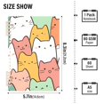 thumbnail image 3 of Haosy Cute Pastel Cats Notebooks 1-subject Journal 60 Sheets A5 College Ruled Paper Detachable Ring 8.3"x5.7", 3 of 8