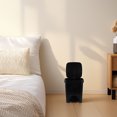 thumbnail image 7 of Worgeous Black Plastic Trash Can with Lid for Home Use Quiet Foot Pedal Operation Space Saving Design 3.5, 7 of 7