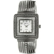 Geneva Platinum Women's Rhinestone Accen