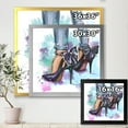 thumbnail image 4 of Designart 'Bright Colorful Trendy Woman Fashion Shoes' Modern Framed Art Print, 4 of 4