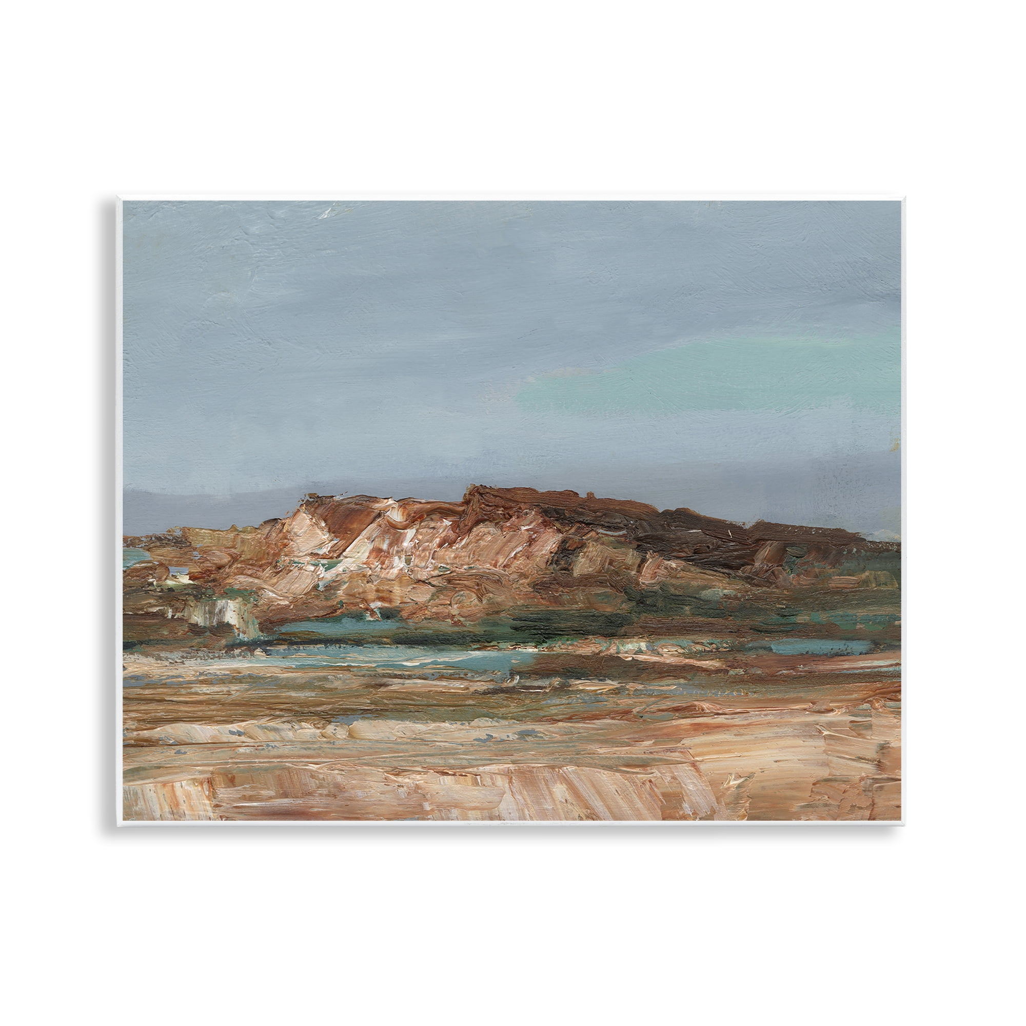 Stupell Industries Rustic Canyon Abstraction Landscape & Nature Painting Unframed Art Print Wall Art 14 x 11