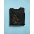 thumbnail image 3 of Beautiful Gold And Black Flowers Sweatshirt Women -GoatDeals Designs, Female 4X-Large, 3 of 4