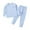 Sky Blue, variant on LIaqionyyGirls Thermal Underwear Sets Kids Long Sleeve Fleece Lined Base Layer Top Bottom Warm Winter