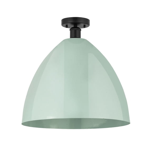 Innovations Lighting - Plymouth Dome - 1 Light Semi-Flush Mount In Industrial