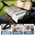 thumbnail image 4 of Bright Flowers Print Golf Cart Seat Cover 51"x31" Front Bench Towel Blanket for Most Golf Cart Models Easy Care Microfiber, 4 of 8