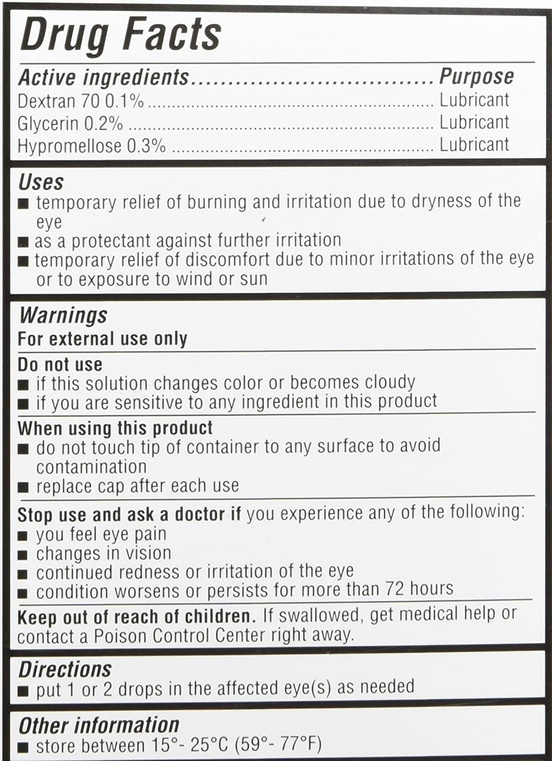 GenTeal Tears Liquid Drops two 0.5 fl oz per bottle 3 Pack