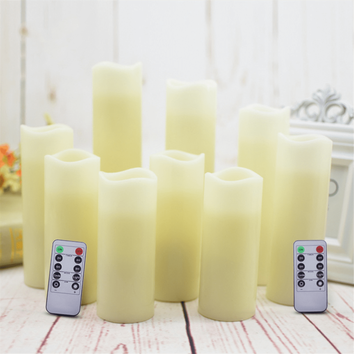 LED Candles Flameless Candles with Remote Battery Operated Candles for Wedding Fireplace Decor