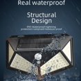 thumbnail image 2 of Lámpara de pared para exterior recargable con energía solar, lámpara de jardín, 100 LED, lámpara de inducción de cuerpo humano luminosa de cuatro lados, lámpara de calle, lámpara de jardín, 2 of 4