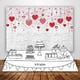 thumbnail image 4 of Otra decoración de pared 1,8x1,5 m Dulce Amor Corazón Día de San Valentín Pared de Ladrillo Blanco Telón de Fondo Fotografía Día de la Madre Despedida de Soltera Niños Bebé Fiesta de Cumpleaños D, 4 of 5