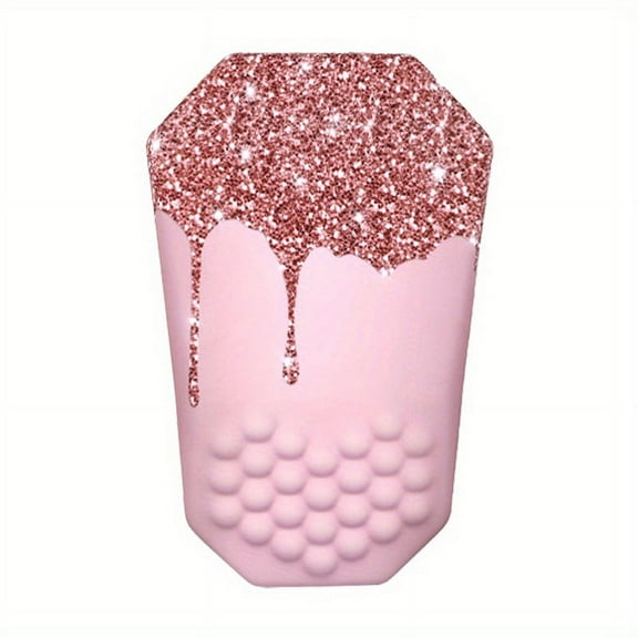 Pink Ergonomic Mouse Pad | Wrist Support With Massage Design, Memory Foam & Non-Slip PU Base, Office Desk Accessories