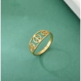 thumbnail image 4 of Peace Sign Ring Peace Dove Rings World Peace Symbols Statement Rings Hippie Peace Sign Jewelry Women Peace Lovers, 4 of 13
