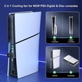 thumbnail image 5 of PS5 Slim Cooling Fan, Prociv New Playstation 5 Slim Console Accessories Cooler with USB Port and 3 Adjustable Quiet 9500-Speed Fans, PS5 Slim Digital/Disc Edition System Black, 5 of 9