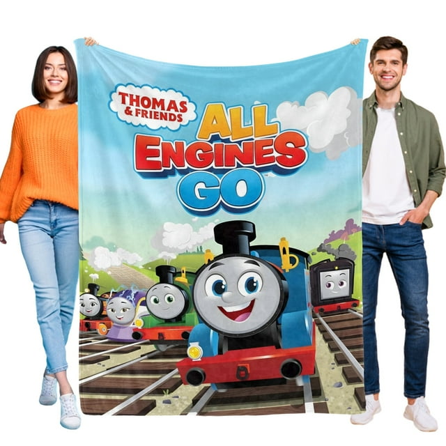 Thomas y sus Amigos anti-pilling, suave, ligera, esponjosa y acogedora de lujo para hogar y cocina – Perfecta para niños y adultos,180X120cm