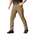thumbnail image 2 of BADHUB Men's Tactical Pant Waterproof Lightweight Straight Fit Cargo Pant Stretch Straight Leg Pant with Pockets Brown 2XL, 2 of 7