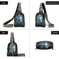thumbnail image 3 of Wolves Magic Leaves Crossbody Bags Backpack Chest Bag Shoulder Bag Waist Bag for Outdoor Travel Hiking Fitness Cycling, 3 of 7