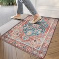 thumbnail image 3 of Retro Door Mat, 17 X 30 Inch Boho Pink Carpet Welcome Doormat Decorative Home Floor Mat, Non Slip Rubber Back and Strong Water Absorption for Outdoor Indoor Entrance Decor, 3 of 6