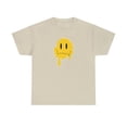thumbnail image 2 of Dripping funny smiley emoji graphic t shirt Unisex Heavy Cotton Tee, 2 of 8