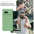 thumbnail image 2 of Silicone Case for Google Pixel 7A 5G, Soft-Touch, Shockproof, DustProof, Full Body Armour Phone Cover for Google Pixel 7A 5G - Mint Green, 2 of 14
