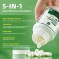 thumbnail image 3 of NAD Supplement, with Nicotinamide Riboside Plus Resveratro,Quercetin, Black Pepper,NAD+ 90 Capsule, 3 of 6