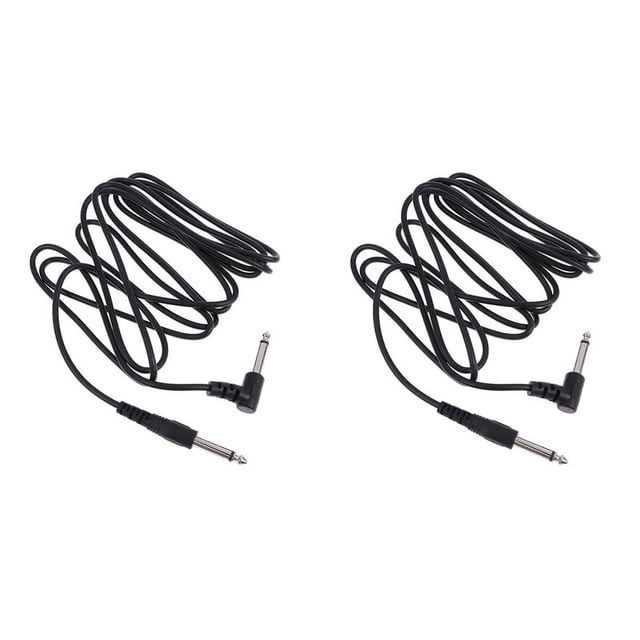 2X Cable de Amplificador de Guitarra Cable de Conexión Eléctrico de 3 Metros Amplificador de Guitarra Cable de Amplificador de Guitarra Instrumento de Guitarra Eléctrica