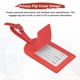 thumbnail image 4 of Etiquetas de Equipaje Uxcell para Maletas [4PCS] - Etiqueta de Bolsa con Cubierta de Privacidad Segura y Hebilla Ajustable - [Rojo - Cuero PU], 4 of 7