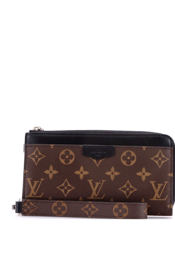 Pre-Owned Zippy Dragonne Wallet Macassar Monogram Canvas By Rebag
