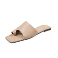 thumbnail image 2 of Verano Mujer Moda Color sólido Zapatillas Sandalias planas Playa Zapatos al aire libre Wmkox8yii  hj789, 2 of 9